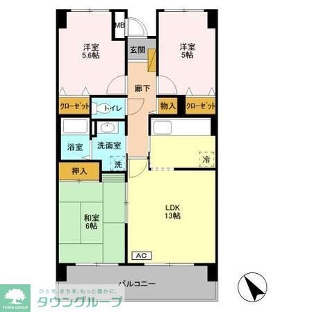 フェアール習志野の物件間取画像